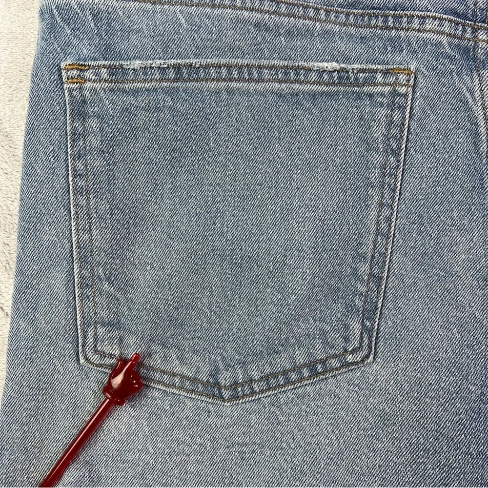 Madewell The Perfect Jean Shorts Size 31 Medium Wash Distressed Summer Casual Ba